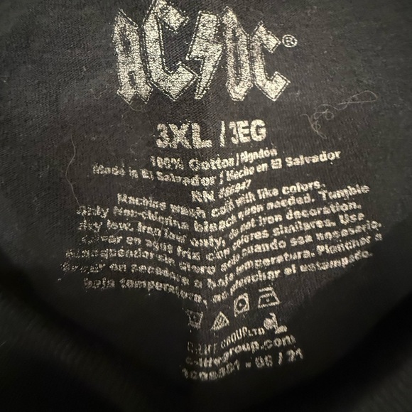 AC/DC Black and White Graphic T-Shirt – Size 3XL - Picture 3 of 3